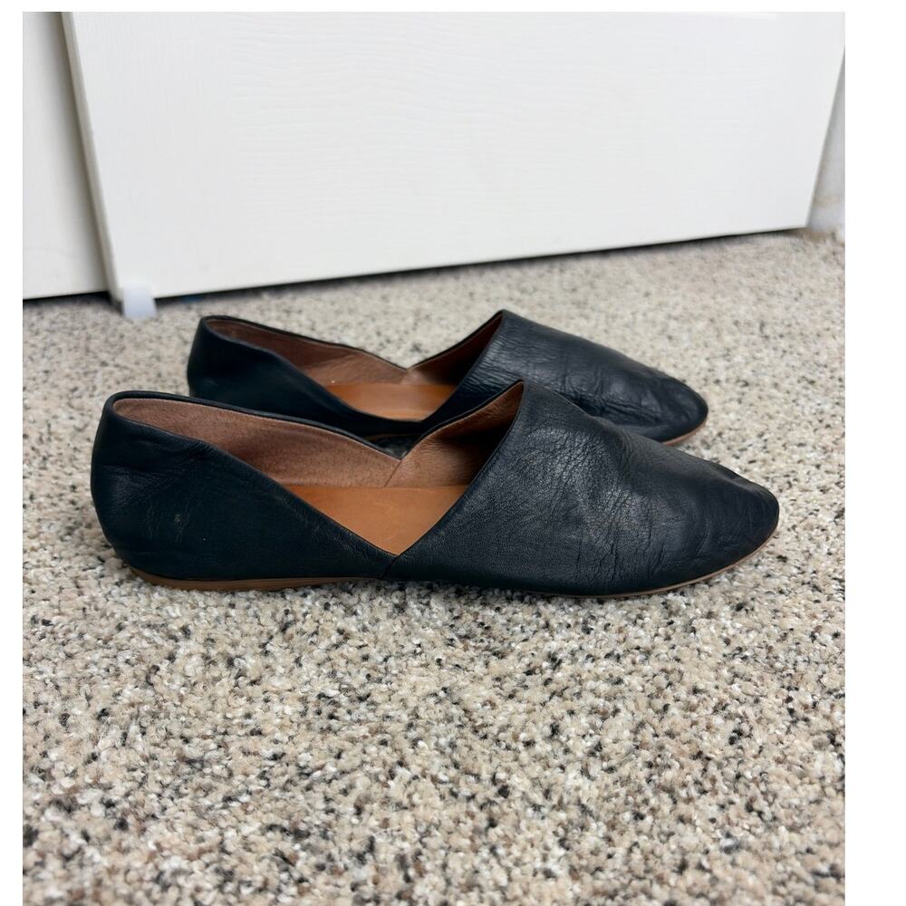 Miz Mooz Kimmy Flats Size 40 9-9.5 Black Leather Slip On Shoes Casual Minimalist